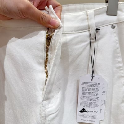 訂製韓單出口 萊卡棉四面彈高腰闊腿牛仔褲7