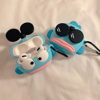 可愛醜魚戴墨鏡AirPods耳機保護套5