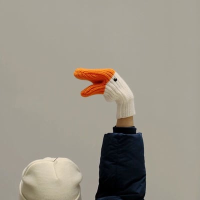 鵝   來就是要鬧！ 冬天最有戲的手套溫暖情侶手套5