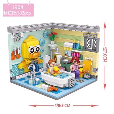 loz小顆粒積木 迷你甜蜜幸福小屋1