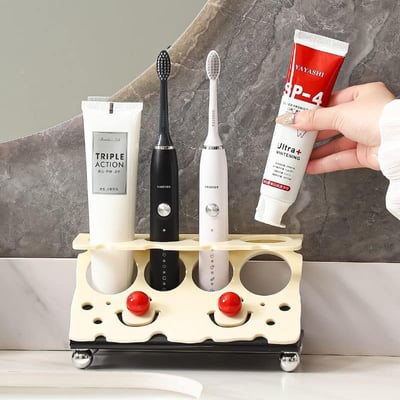 歐風笑臉情侶家用牙刷架4