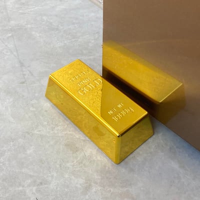 財大氣粗金磚創意門擋1