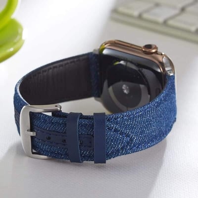 單寧牛仔 我的酷炫丹寧apple watch錶帶4