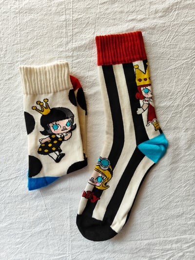 貓咪與莫莉棉質襪子組8