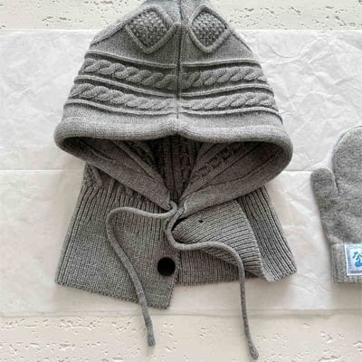 時尚冬季針織巴拉克拉法網紅帽3