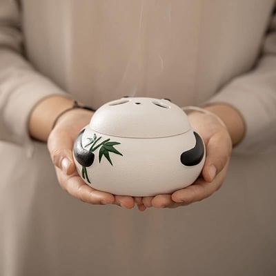輕鬆熊貓 熊貓造型陶瓷香薰爐4