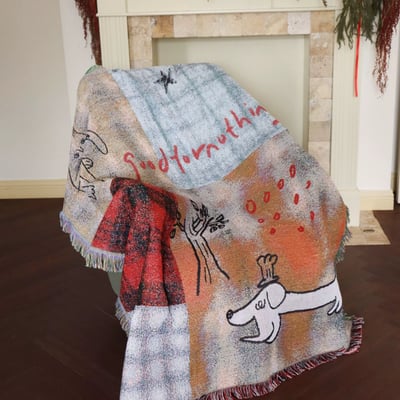 田園風可愛卡通針織毯3