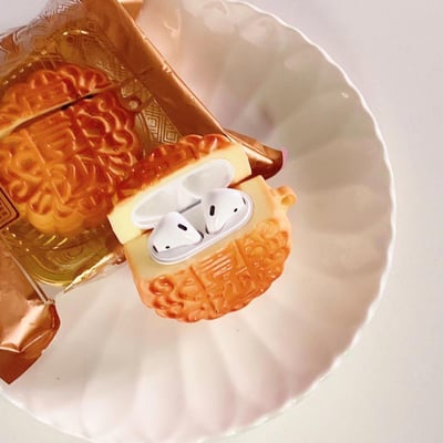 蛋豆沙中秋月餅AirPods保護套1
