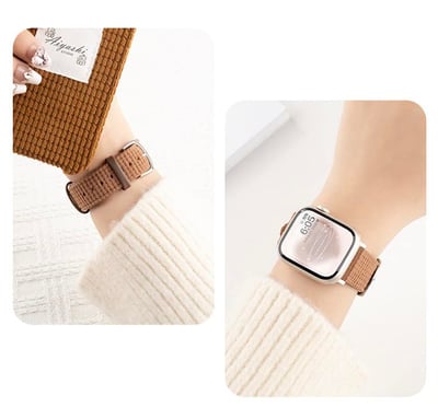 華夫格絨面簡約氛圍感Apple watch錶帶15