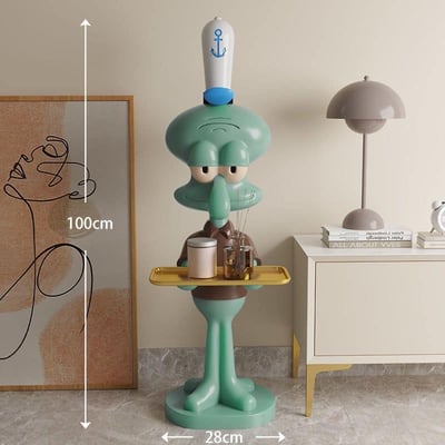 超大章魚哥加托盤 客廳落地置物架裝飾品禮物擺飾5