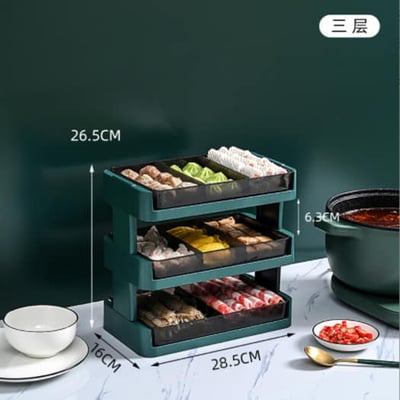 居家必備多功能多層收納配菜盤7