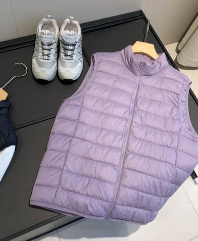 出口款  男女同款 秋冬寬鬆直筒排骨棉馬甲背心6