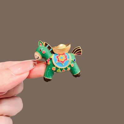 馬年開運 多款小馬招財胸針可愛幸運別針5