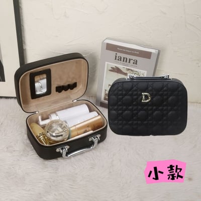 時尚優質小Logo便攜化妝箱 小容量 雙層收納款14