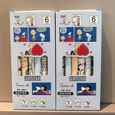 愛心款長壽狗狗按動中性筆 6款造型加附10支替換筆芯5