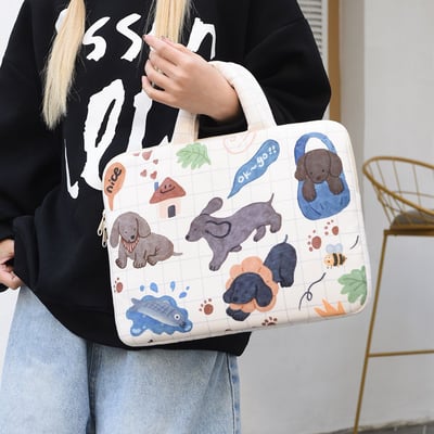 卡通手提iPad收納包 防摔保護 11/14吋平板電腦包3