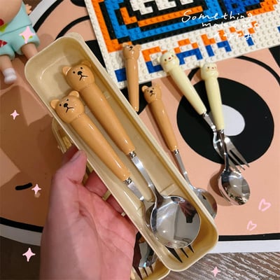超萌熊仔便攜餐具套裝2
