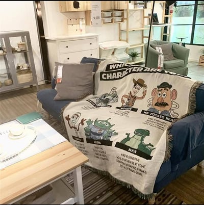 玩具好朋友沙發毯北歐沙發線毯4