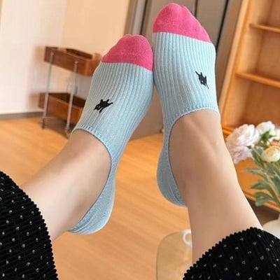 夏季糖果色薄款隱形船襪9雙組3