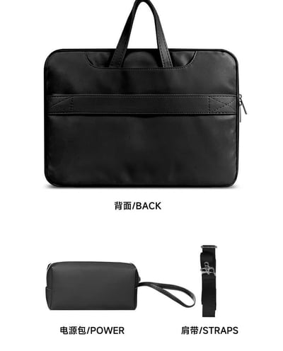 黑貓捉魚 可愛黑貓藝術感多功能旅行電腦包8