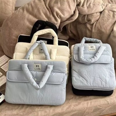 韓系ins風 加厚防震手提筆電平板包電腦包1