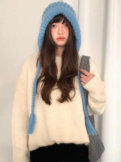 冬季必備保暖神器 冬天一定要擁有的一頂護耳毛線帽6