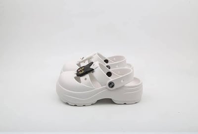 黑白貓貓洞洞鞋防滑厚底涼拖鞋7