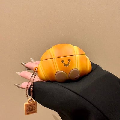 迷你可頌 可愛立體可頌AirPods保護殼1