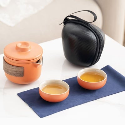 靜藝旅行茶具帶蓋過濾五件茶杯組4