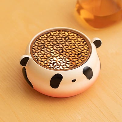 熊貓造型陶瓷蠟燭溫茶爐7
