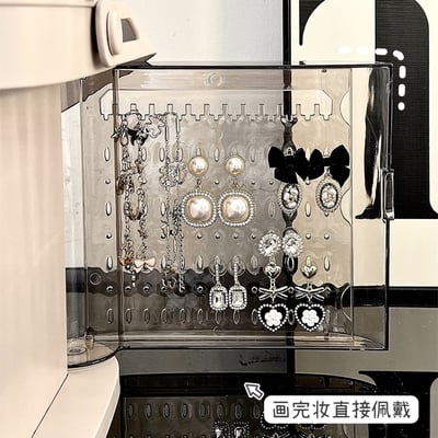 高級感多功能LED燈帶鏡子箱 化妝品保養品飾品大容量手提化妝箱收納箱3