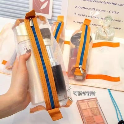 可愛修狗兩款  299免運特價 四合一折疊化妝包分網紗收納掛袋    現貨免運9