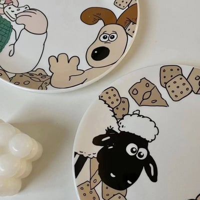 掌門狗狗系列陶瓷餐盤組合3