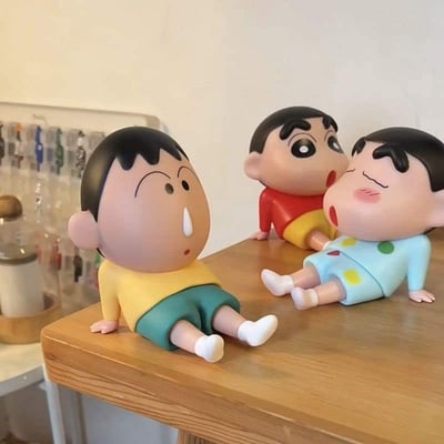 可愛小新桌面手機平板支架擺件  現貨2