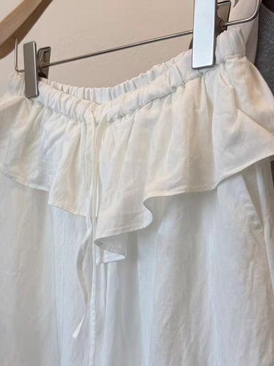 俏皮小裙擺抽繩寬鬆長褲2