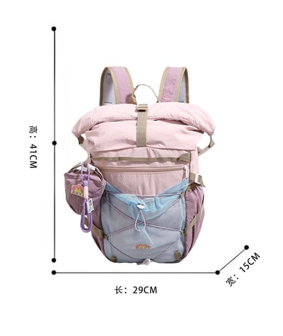 超輕量設計 森系配色機能後背包9