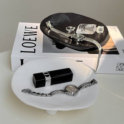 INS風陶瓷首飾托盤 實用兼具氛圍感玄關鑰匙首飾收納2