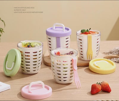 INS風水果杯  早餐沙拉杯1