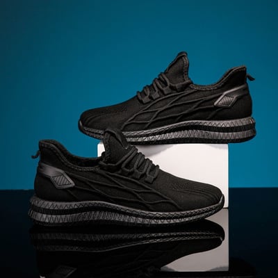 三防鞋 防潑水防污超輕飛織跑鞋 健步運動鞋情侶款7