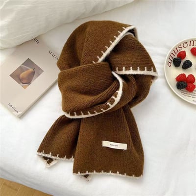 小香風鎖邊・秋冬高級感圍巾6