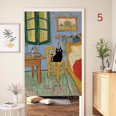 黑貓藝術生系列門簾5