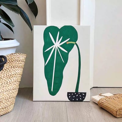 多款北歐小清新綠植裝飾畫2