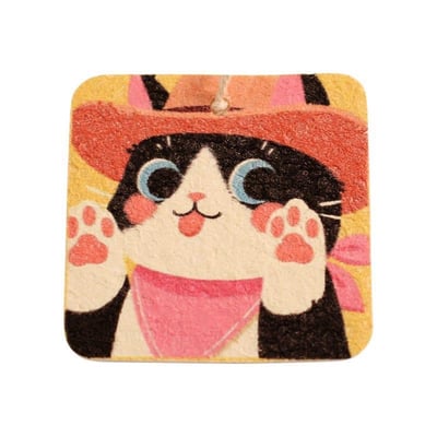 大頭貓 卡通大頭貓優質木漿棉洗碗海綿 299優惠免運組10