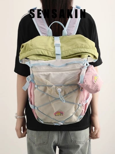 超輕量設計 森系配色機能後背包8