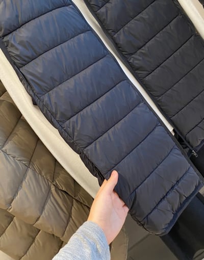 出口款  男女同款 秋冬寬鬆直筒排骨棉馬甲背心5