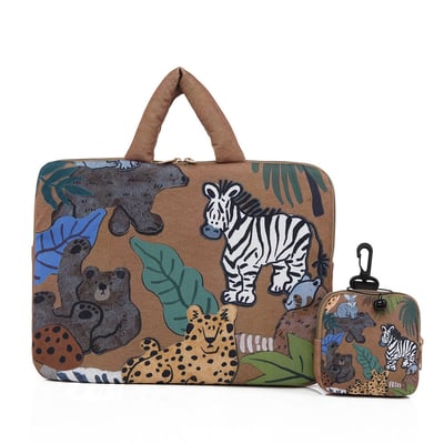 卡通手提iPad收納包 防摔保護 11/14吋平板電腦包10