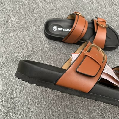 出口外貿夏季百搭一字扣拖鞋8