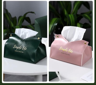 超優惠組合 北歐風燙金皮革優質面紙套系列   5入一組隨機出貨現貨免運5