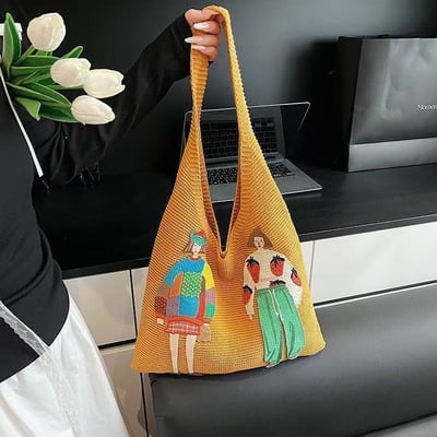 森系女孩冬日編織包3