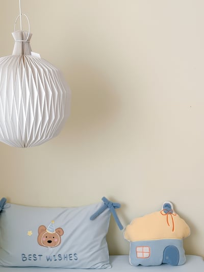 小清新藍色系卡通全棉四件套8